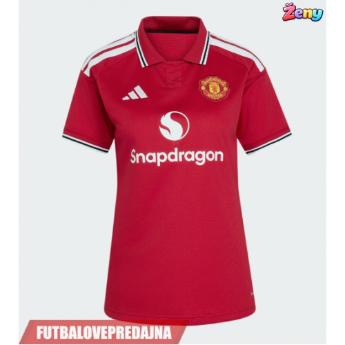Lacne Ženy Futbalové dres Manchester United Benjamin Sesko #30 2026-27 Krátky Rukáv - Domáci